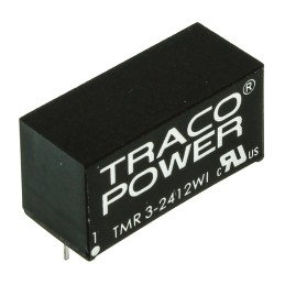 1 Tube of 10 - TRACOPOWER TMR 3WI DC-DC Converter, 12V dc/ 250mA Output, 9 - 36 V dc Input, 3W, Through Hole, +85°C Max Temp