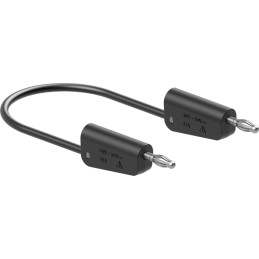 1 pcs - Staubli Test lead, 19A, 30V ac, Black, 1m Lead Length