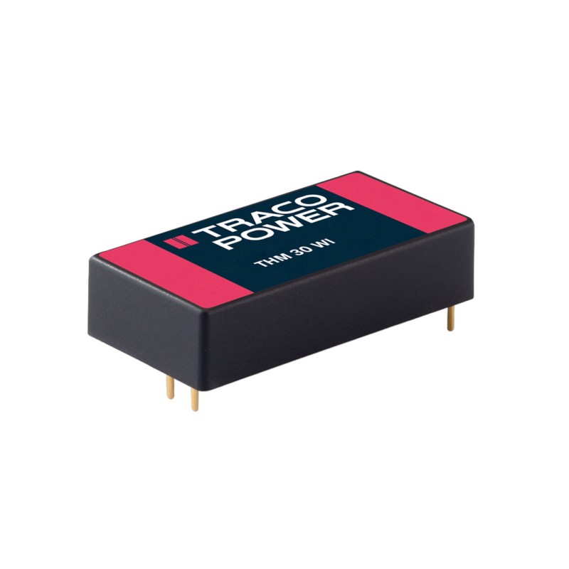 1 Tube of 10 - TRACOPOWER THM 30 WI DC-DC Converter, 15V dc/ 2A Output, 9 - 36 V dc Input, 30W, PCB Mount, +80°C Max Temp -40°C