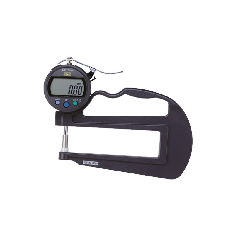 1 pcs - Mitutoyo 547 Thickness Gauge, 0mm - 10mm, ±3 μm Accuracy, 0.01 mm Resolution, LCD Display