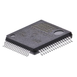 1 pcs - Microchip AT91SAM7S512B-AU, 32bit ARM7TDMI Microcontroller, AT91, 55MHz, 512 kB Flash, 64-Pin LQFP