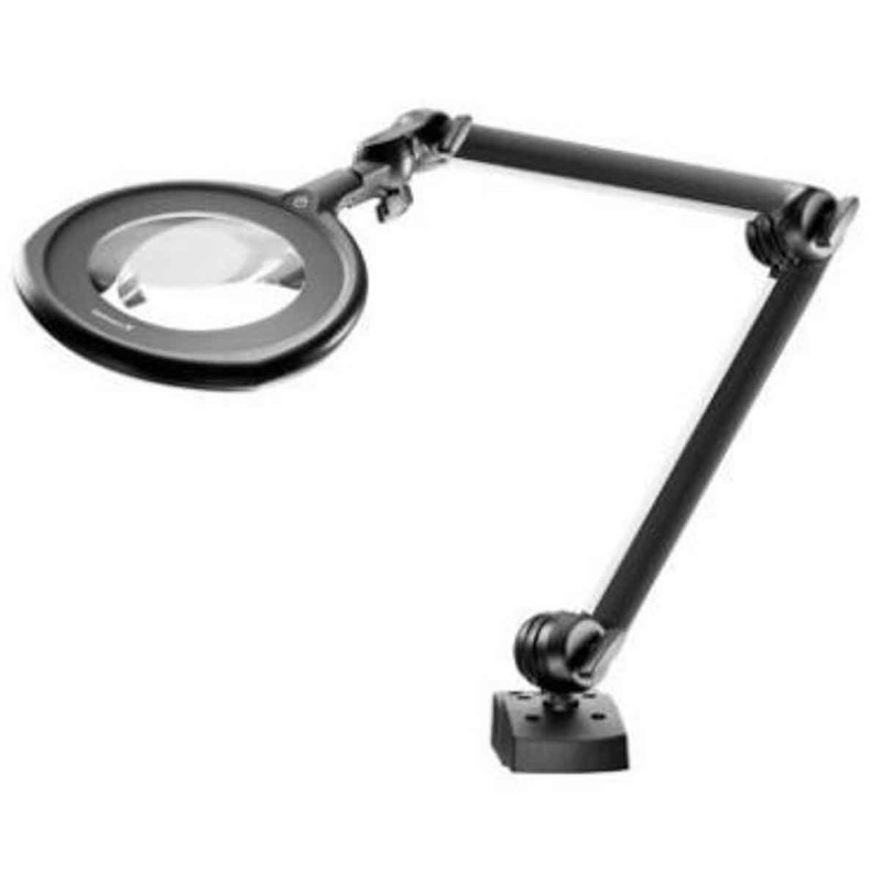 1 pcs - Waldmann TEVISIO-RLLQ LED Magnifying Lamp with Screw Down Flange, 3.5dioptre, 160mm Lens