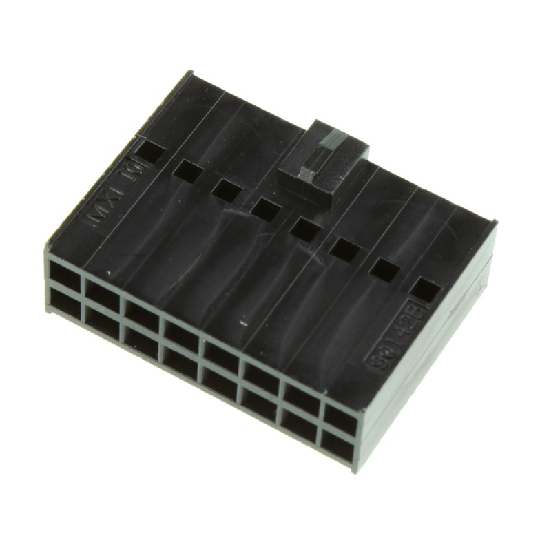 5 pcs - Molex, C-Grid III Female Connector Housing, 2.54mm Pitch, 16 Way, 2 Row