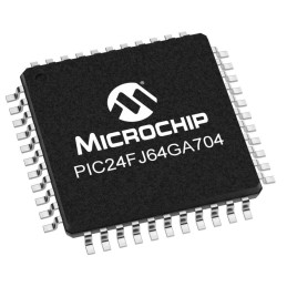 10 pcs - Microchip PIC24FJ64GA704-I/PT PIC Microcontroller, PIC24F, 44-Pin TQFP