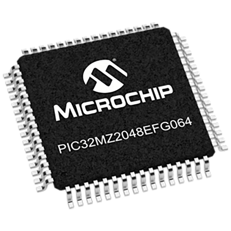 25 pcs - Microchip PIC32MZ2048EFG064-I/PT, 32bit PIC Microcontroller, PIC32MZ, 252MHz, 2.048 MB Flash, 64-Pin TQFP
