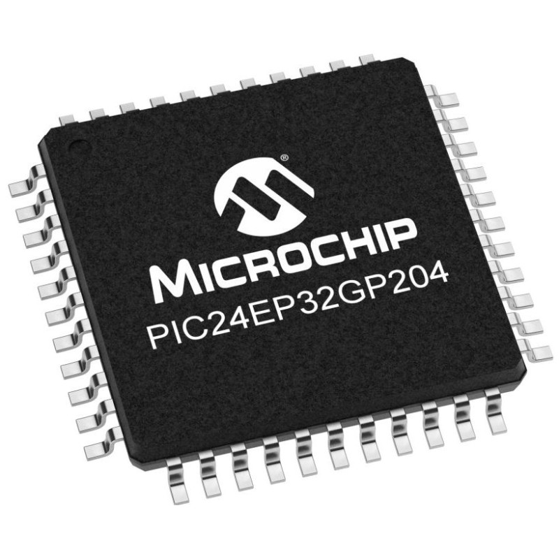 10 pcs - Microchip PIC24EP32GP204-I/PT PIC Microcontroller, PIC24, 44-Pin TQFP