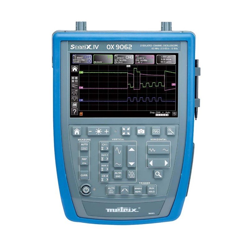 1 pcs - Metrix OX9062 SCOPIX IV Series Digital Handheld Oscilloscope, 2 Analogue Channels, 60MHz