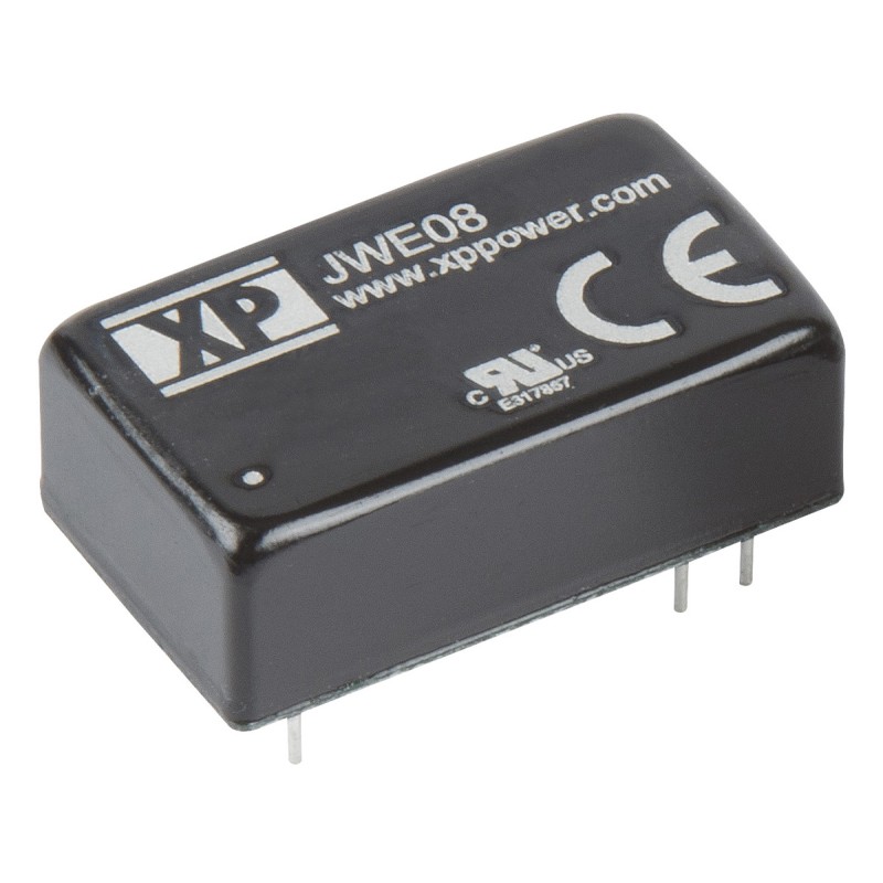 1 Tube of 10 - XP Power JWE08 DC-DC Converter, 24V dc/ 335mA Output, 9 - 36 V dc Input, 8W, Through Hole, +105°C Max Temp -40°C