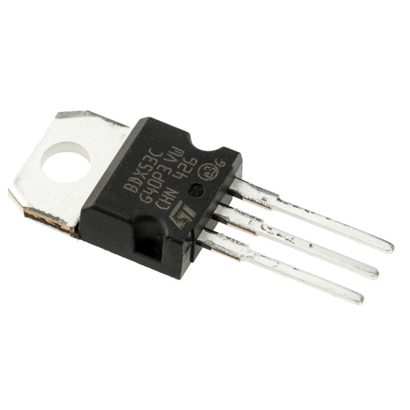 5 pcs - STMicroelectronics BDX53C NPN Darlington Transistor, 8 A 100 V HFE:750, 3-Pin TO-220