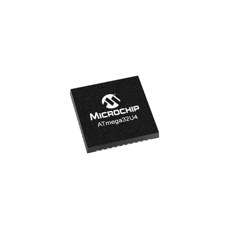 1 pcs - Microchip ATMEGA32U4-MU, 8bit AVR Microcontroller, ATmega, 16MHz, 32 kB Flash, 44-Pin QFN