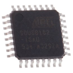 2 pcs - Microchip AT90USB162-16AU, 8bit AVR Microcontroller, AT90, 16MHz, 16 kB Flash, 32-Pin TQFP