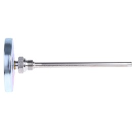 1 pcs - Jumo Immersion Dial Thermometer 0 - +250 °C, 608001/0110-834-841-10-104-26-26-200/000