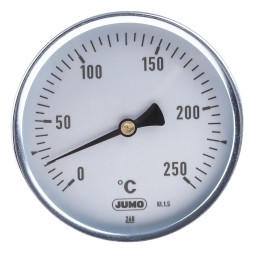 1 pcs - Jumo Immersion Dial Thermometer 0 - +250 °C, 608001/0110-834-841-10-104-26-26-200/000