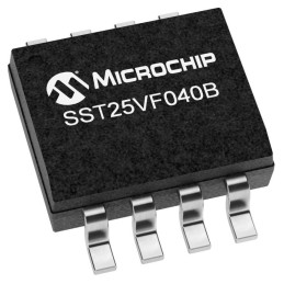 5 pcs - Microchip 4Mbit SPI Flash Memory 8-Pin SOIC, SST25VF040B-50-4I-SAF-T