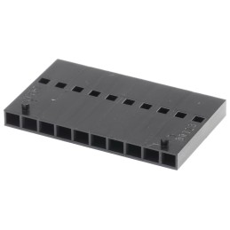 5 pcs - Molex, C-Grid III Female Connector Housing, 2.54mm Pitch, 10 Way, 1 Row