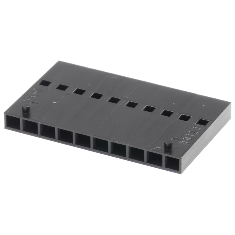 5 pcs - Molex, C-Grid III Female Connector Housing, 2.54mm Pitch, 10 Way, 1 Row