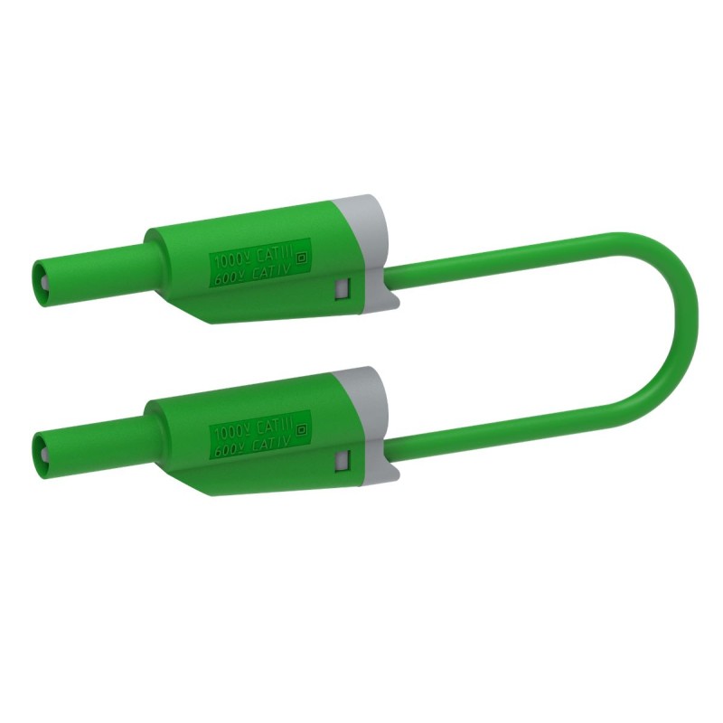 1 pcs - Electro PJP Test lead, 36A, 600V, Green, 100cm Lead Length