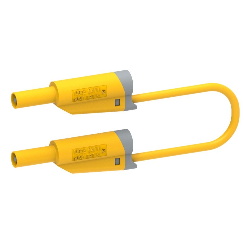 1 pcs - Electro PJP Test lead, 36A, 600V, Yellow, 100cm Lead Length