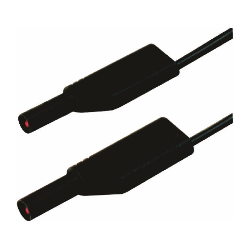 1 pcs - Hirschmann Test & Measurement, 16A, 1000V ac/dc, Black, 250mm Lead Length