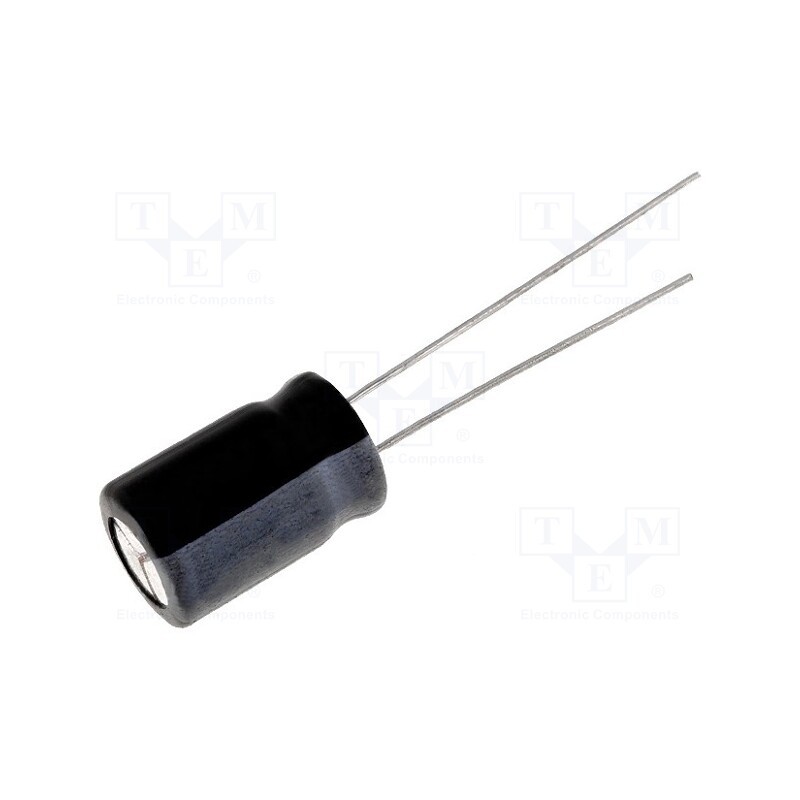 100 pcs x AISHI - EWH1EM220D11OT - Capacitor: electrolytic, THT, 22uF, 25VDC, Ø5x11mm, Pitch: 2mm, ±20%
