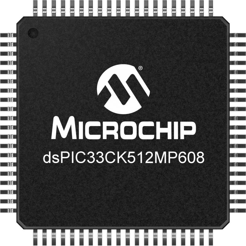 50 pcs - Microchip dsPIC33CK512MP608-E/PT dsPIC Microcontroller, 80-Pin TQFP