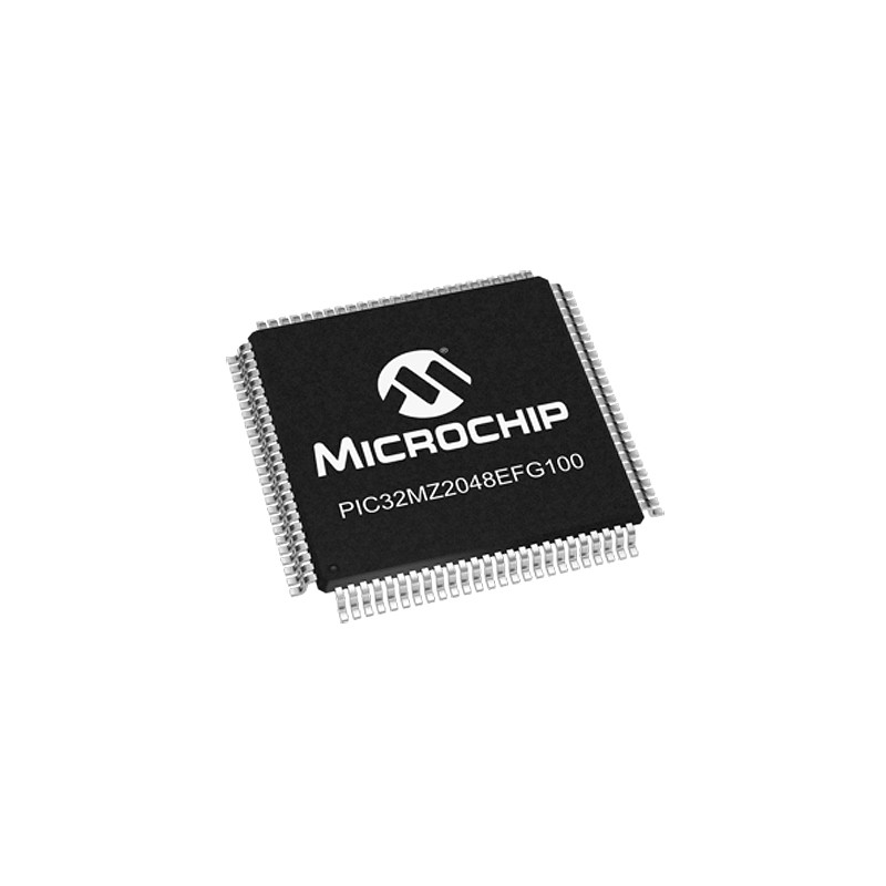 25 pcs - Microchip PIC32MZ2048EFG100-I/PT, 32bit MIPS® MicroAptiv™ Microcontroller, PIC32MZ, 200MHz, 160 (Boot Flash) kB, 2.048