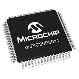 25 pcs - Microchip DSPIC30F5011-30I/PT, 16bit Microcontroller, 25MHz, 66 kB Flash, 64-Pin TQFP