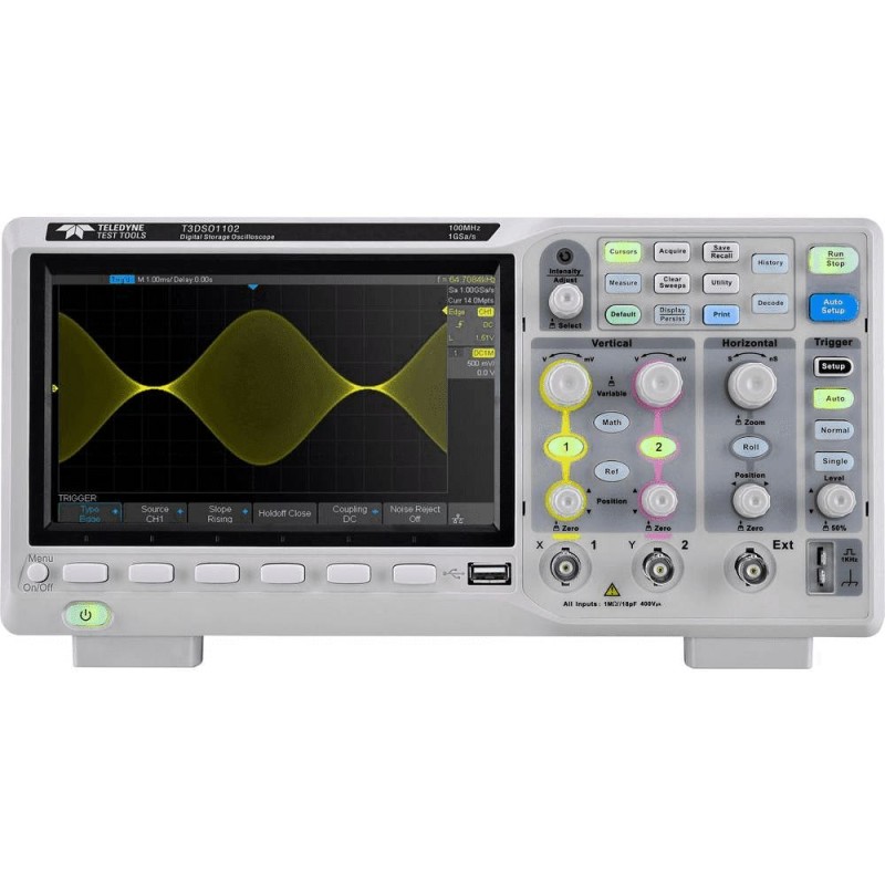 1 pcs - Teledyne LeCroy T3DSO1202A T3DSO1000A Series Digital Bench Oscilloscope, 2 Analogue Channels, 200MHz