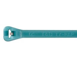 500 pcs - ABB Cable Ties, Cable Tray, 375mm x 4.3 mm, Aqua Fluoropolymer