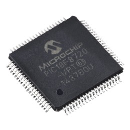 10 pcs - Microchip PIC18F8720-I/PT, 8bit PIC Microcontroller, PIC18F, 25MHz, 1.024 kB, 128 kB Flash, 80-Pin TQFP