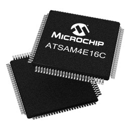 25 pcs - Microchip ATSAM4E16CA-AU, 32bit ARM Cortex M4 Microcontroller, SAM4E, 120MHz, 1.024 MB Flash, 100-Pin LQFP