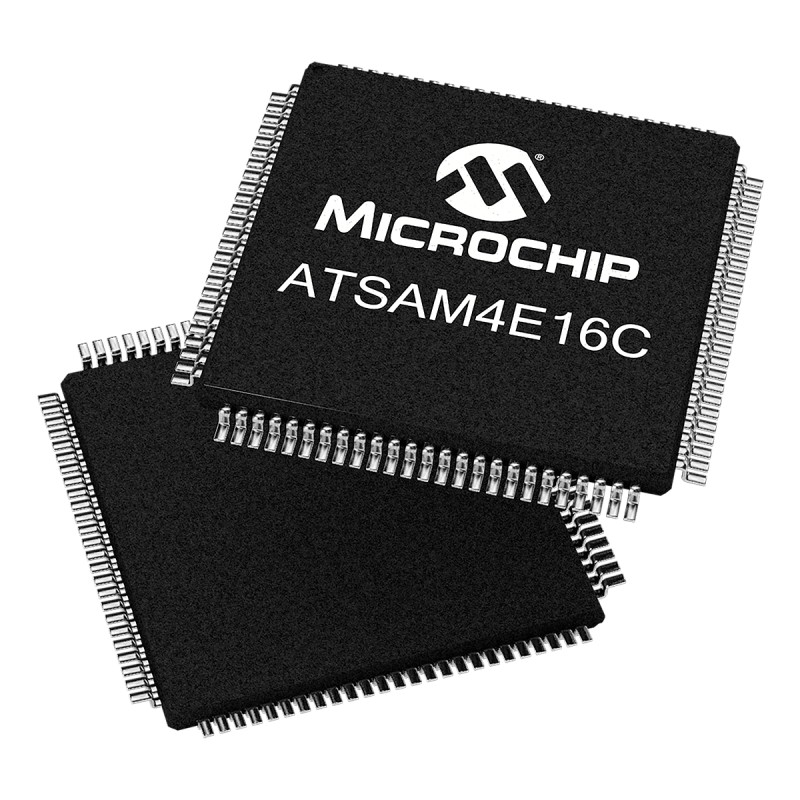 25 pcs - Microchip ATSAM4E16CA-AU, 32bit ARM Cortex M4 Microcontroller, SAM4E, 120MHz, 1.024 MB Flash, 100-Pin LQFP
