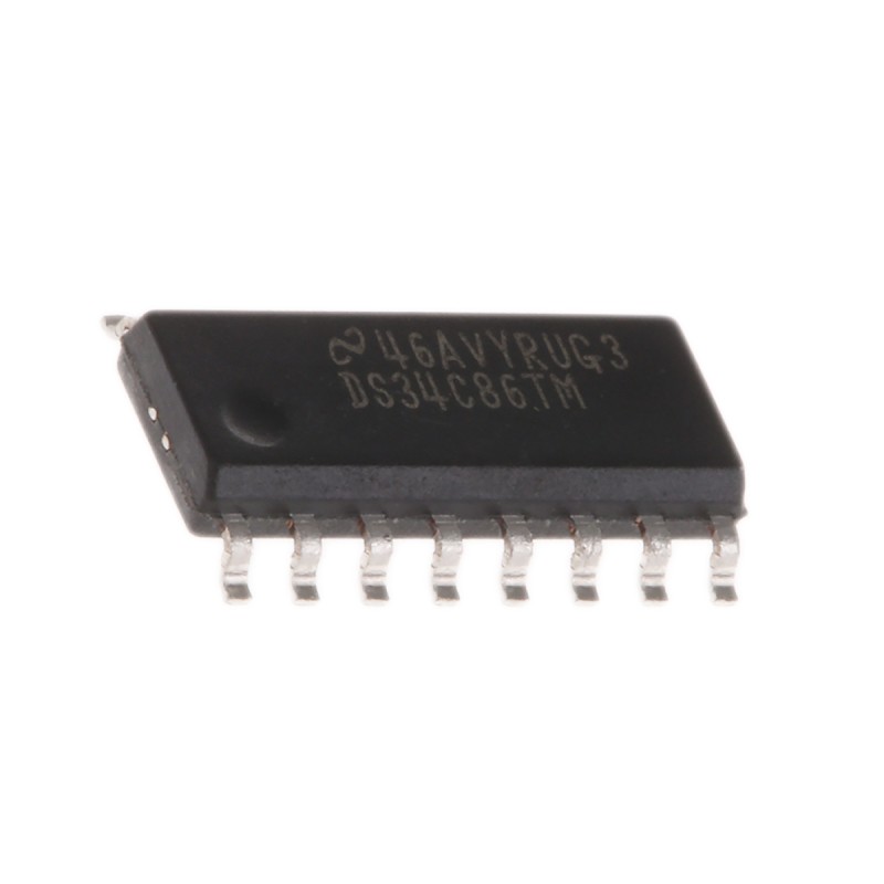 5 pcs - Texas Instruments DS34C86TM/NOPB Line Receiver, 16-Pin SOIC