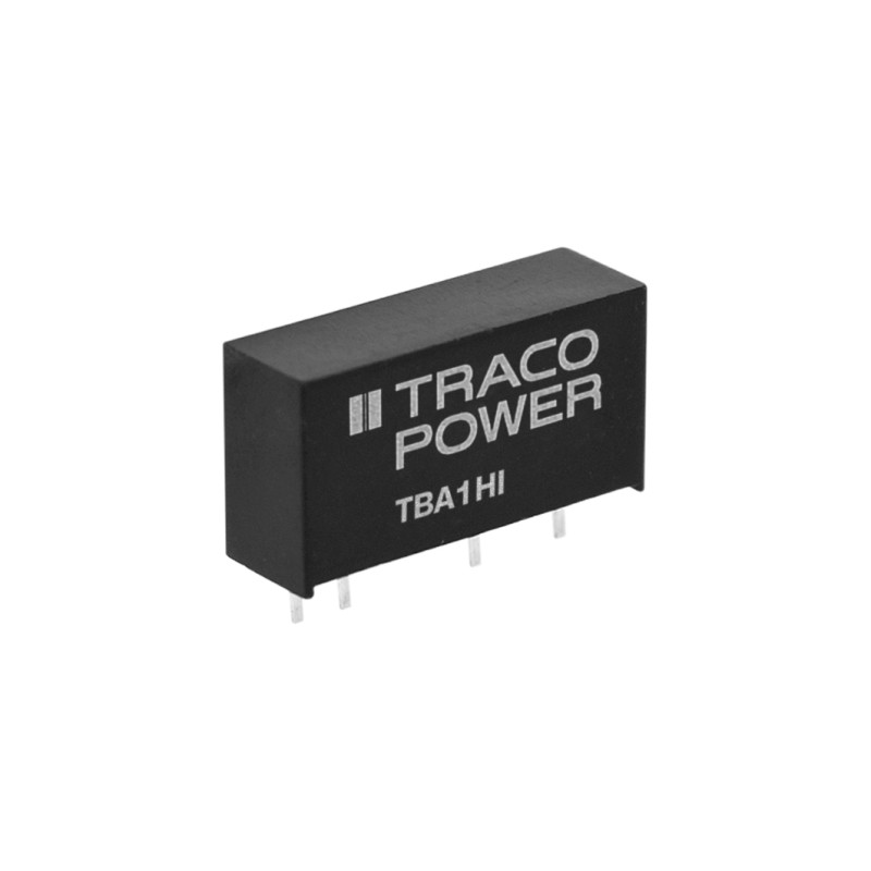 1 Tube of 10 - TRACOPOWER TBA 1HI DC-DC Converter, ±12V dc/ ±41mA Output, 10.8 - 13.2 V dc Input, 1W, Through Hole, +85°C Max