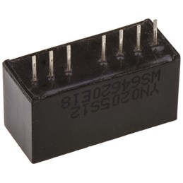 1 Tube of 10 - TRACOPOWER TMR 2 DC-DC Converter, 12V dc/ 165mA Output, 4.5 - 9 V dc Input, 2W, Through Hole, +85°C Max Temp