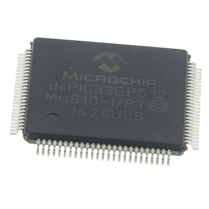 25 pcs - Microchip dsPIC33EP512MU810-I/PT, 16bit dsPIC Microcontroller, DSPIC33EP, 70MHz, 536 kB Flash, 100-Pin TQFP