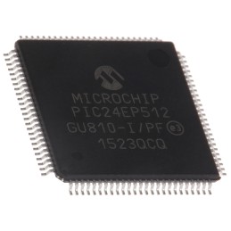 25 pcs - Microchip PIC24EP512GU810-I/PF, 16bit PIC Microcontroller, PIC24EP, 70MHz, 536 kB Flash, 100-Pin TQFP