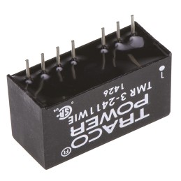 1 Tube of 10 - TRACOPOWER TMR 3WIE DC-DC Converter, 5V dc/ 600mA Output, 9 - 36 V dc Input, 3W, Through Hole, +85°C Max Temp