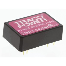 1 Tube of 10 - TRACOPOWER TEN 3WI DC-DC Converter, ±15V dc/ ±100mA Output, 9 - 36 V dc Input, 3W, Through Hole, +85°C Max Temp