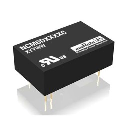 1 Tube of 15 - Murata Power Solutions NCM6 DC-DC Converter, ±12V dc/ ±250mA Output, 4.5 - 9 V dc Input, 6W, Through Hole, +85°C