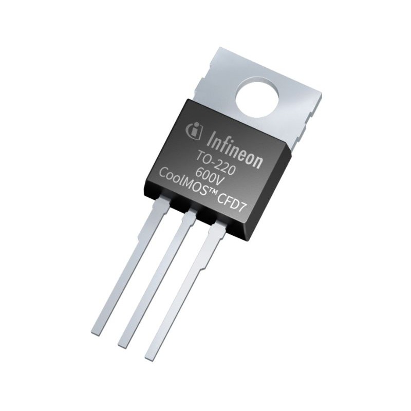 5 pcs - N-Channel MOSFET, 12 A, 600 V, 3-Pin TO-220 Infineon IPP60R210CFD7XKSA1
