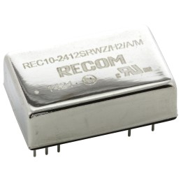 1 Tube of 15 - Recom REC10/M DC-DC Converter, 12V dc/ 833mA Output, 9 - 36 V dc Input, 10W, Through Hole, +65°C Max Temp -40°C