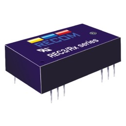 1 Tube of 15 - Recom REC3 DC-DC Converter, ±15V dc/ ±100mA Output, 9 - 36 V dc Input, 3W, Through Hole, +85°C Max Temp -40°C