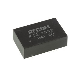 1 Tube of 15 - Recom R12 DC-DC Converter, 55 - 135V dc/ 50mA Output, 10 - 14 V dc Input, 5W, Through Hole, +70°C Max