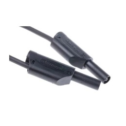 1 pcs - Schutzinger Test lead, 32A, 1kV, Black, 500mm Lead Length