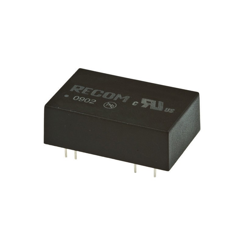 1 Tube of 15 - Recom REC5 DC-DC Converter, 12V dc/ 420mA Output, 9 - 36 V dc Input, 5W, Through Hole, +75°C Max Temp -40°C Min