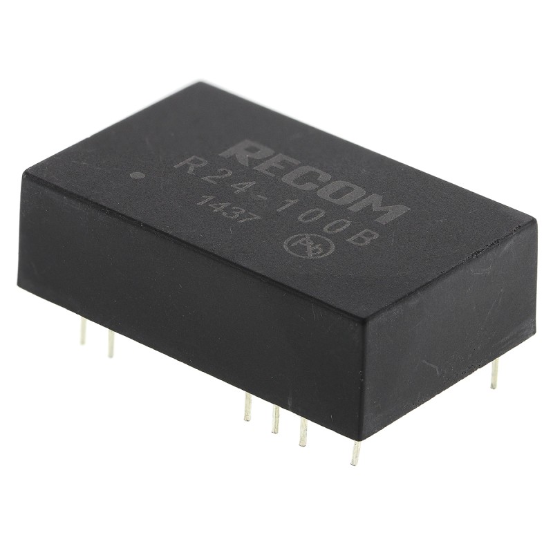 1 Tube of 15 - Recom R24 DC-DC Converter, 55 - 135V dc/ 50mA Output, 21 - 27 V dc Input, 5W, Through Hole, +70°C Max