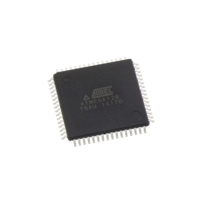 25 pcs - Microchip ATMEGA128-16AU, 8bit AVR Microcontroller, ATmega, 16MHz, 128 kB Flash, 64-Pin TQFP