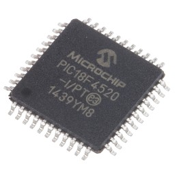 25 pcs - Microchip PIC18F4520-I/PT, 8bit PIC Microcontroller, PIC18F, 40MHz, 32 kB, 256 B Flash, 44-Pin TQFP