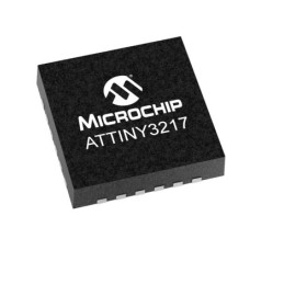 10 pcs - Microchip ATTINY3217-MN, 8bit AVR Microcontroller, ATtiny3217, 20MHz, 32 kB Flash, 24-Pin QFN
